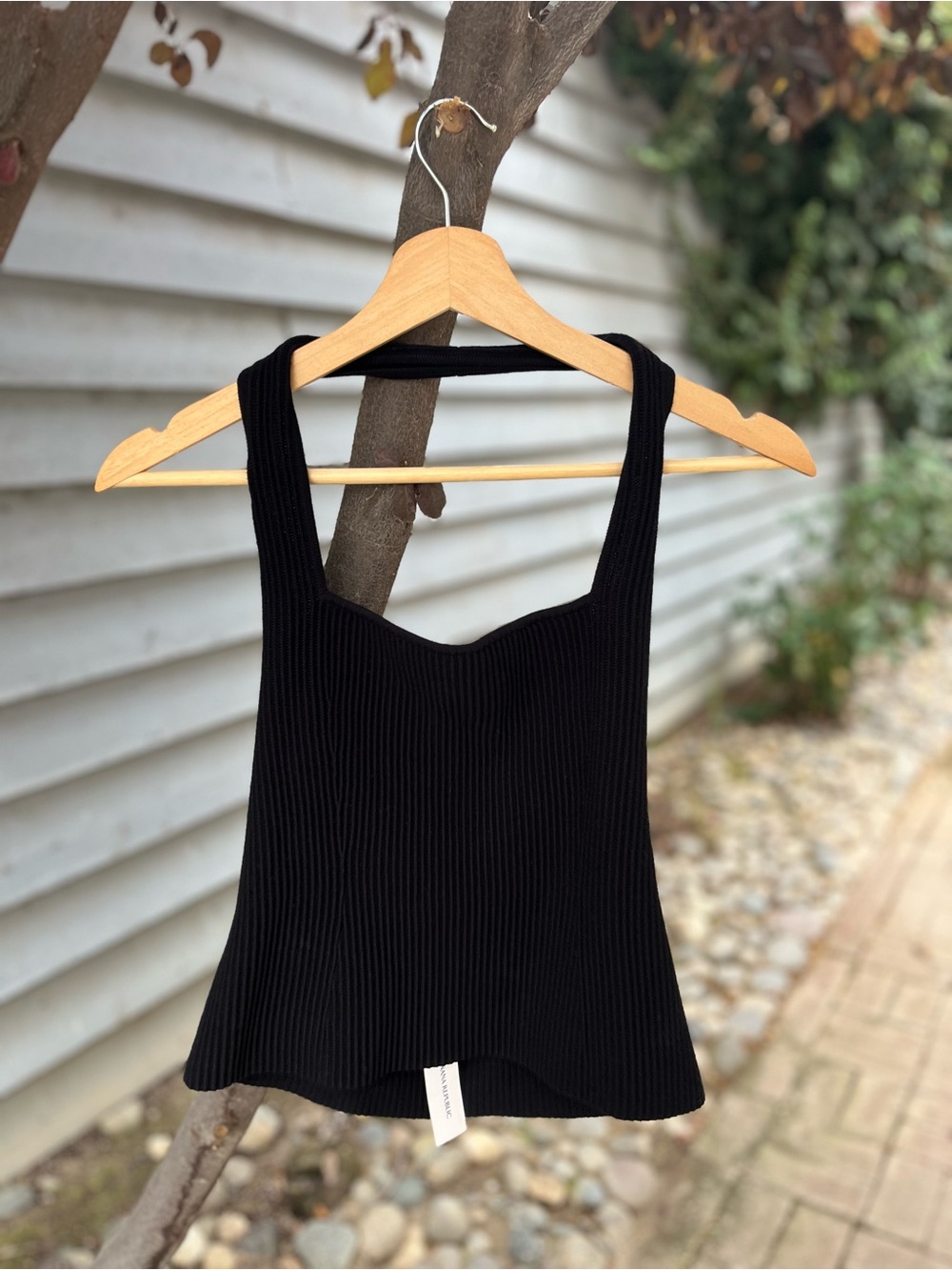 Banana Republic Black Ribbed Tank Top